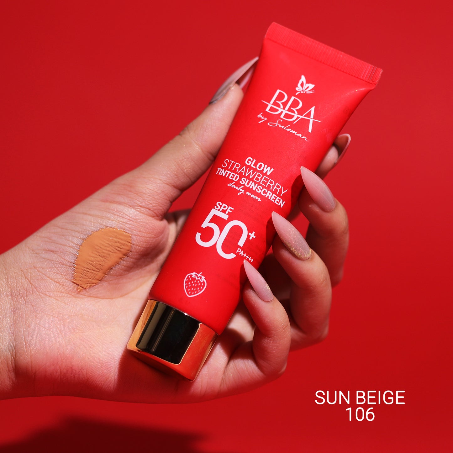 Glow Strawberry Tinted Sunscreen SPF50+ PA++++