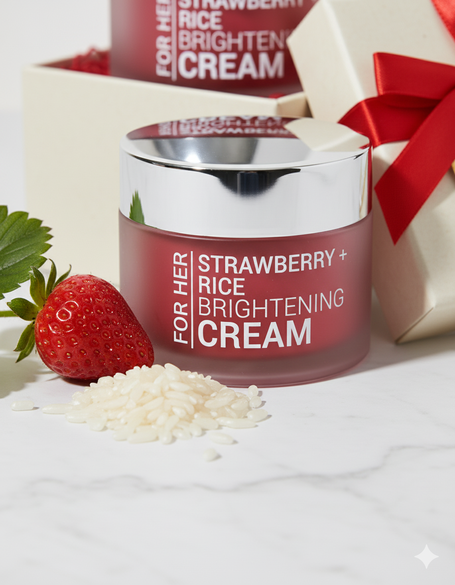 100% off FREE Today Only. Finish Checkout ASAP.π Strawberry + Rice Brightening Cream