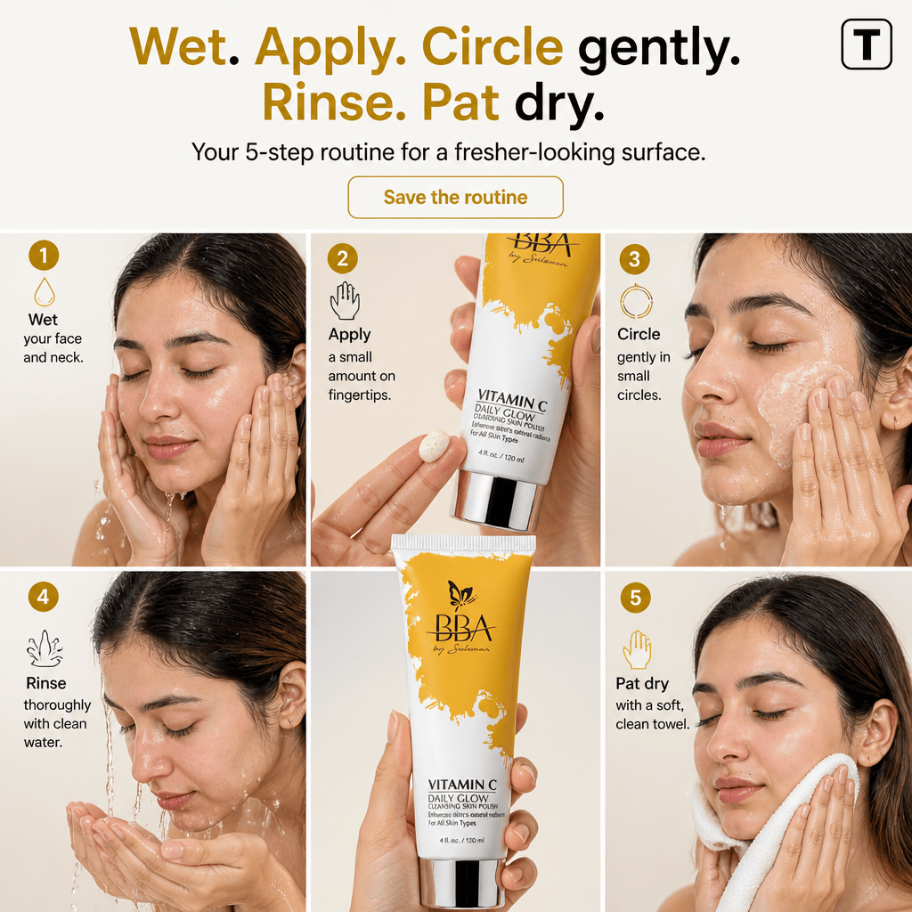 DAILY GLOW CLEANSING SKIN POLISH VITAMIN C - DAILY GLOW CLEANSING SKIN POLISH