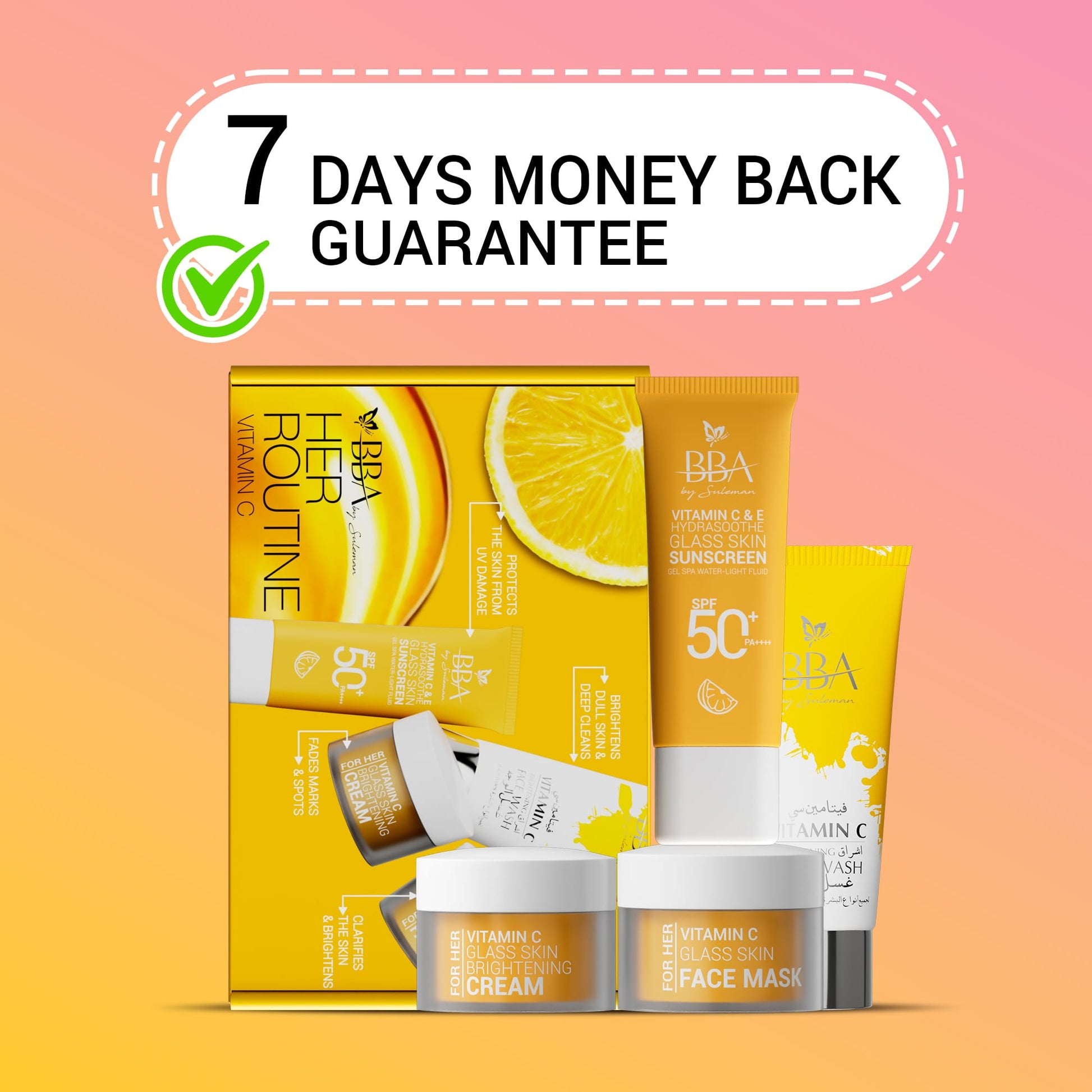 Her Routine Vitamin C Her Routine Vitamin C Box | Brightening Skincare Set | BBA Skincare Pakistan