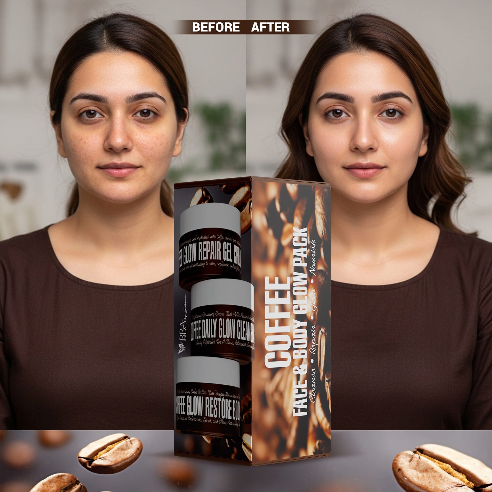 face & body Coffee Face & Body Glow Pack