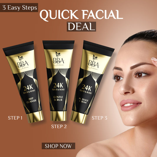 Quick Facial Deal (deep cleanser, gentle scrub, massage cream)