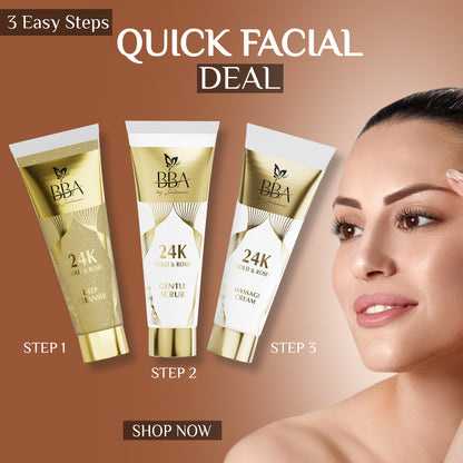Quick Facial Deal (deep cleanser, gentle scrub, massage cream)