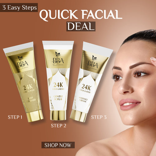 Quick Facial Deal (deep cleanser, gentle scrub, massage cream)