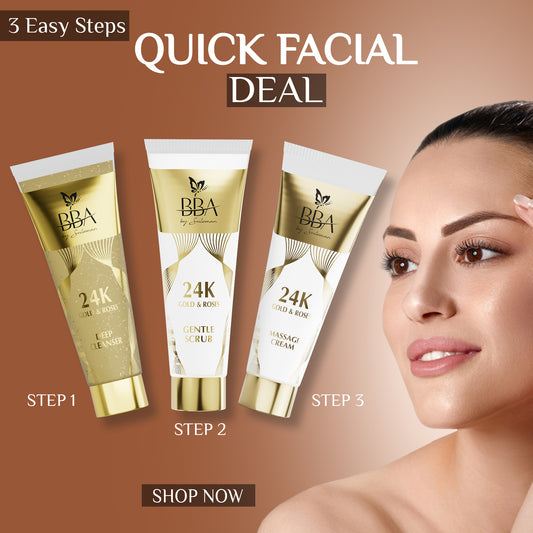 Quick Facial Deal (deep cleanser, gentle scrub, massage cream)