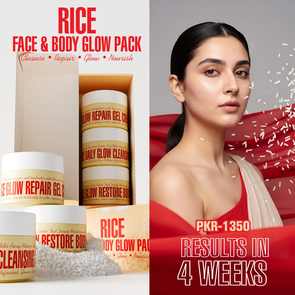 Rice Face & Body Glow Pack Rice Face & Body Glow Pack