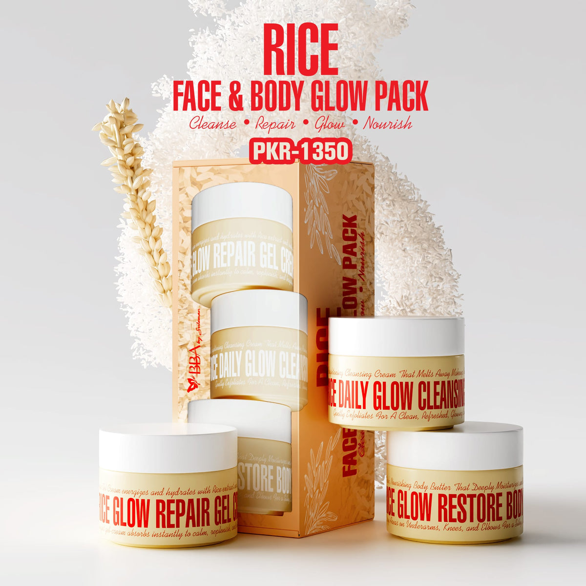Rice Face & Body Glow Pack Rice Face & Body Glow Pack