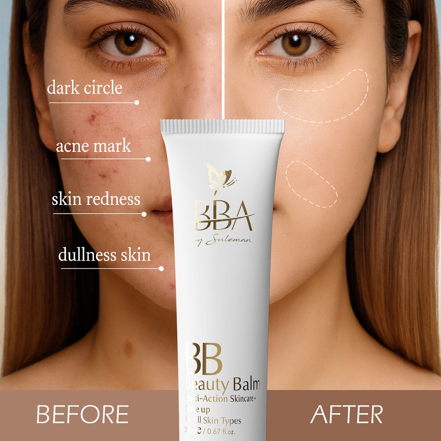 BB Cream (Tinted Moisturizer Multi-Action Skincare + Make up) 20ml