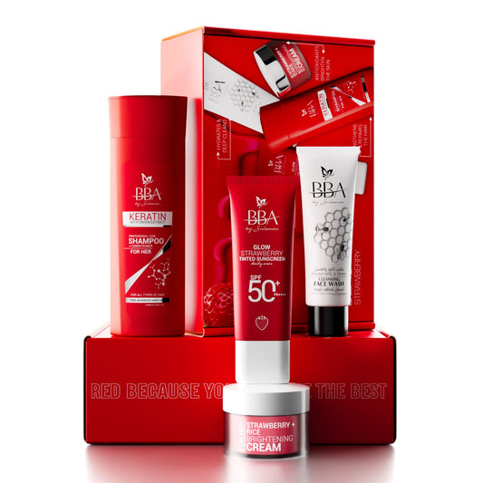 skincare, haircare routine Bold Beauty Set | Strawberry Skincare + Haircare Routine | BBA Skincare Pakistan