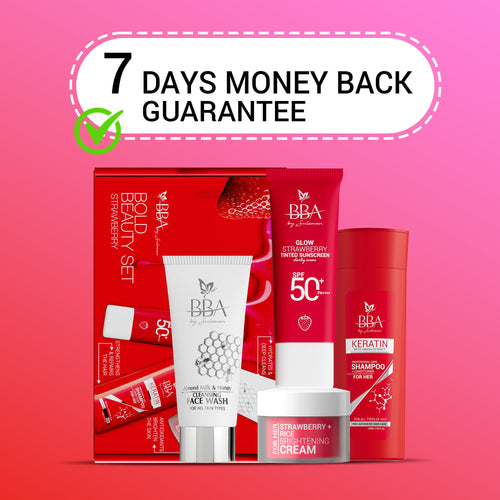 skincare, haircare routine Bold Beauty Set | Strawberry Skincare + Haircare Routine | BBA Skincare Pakistan