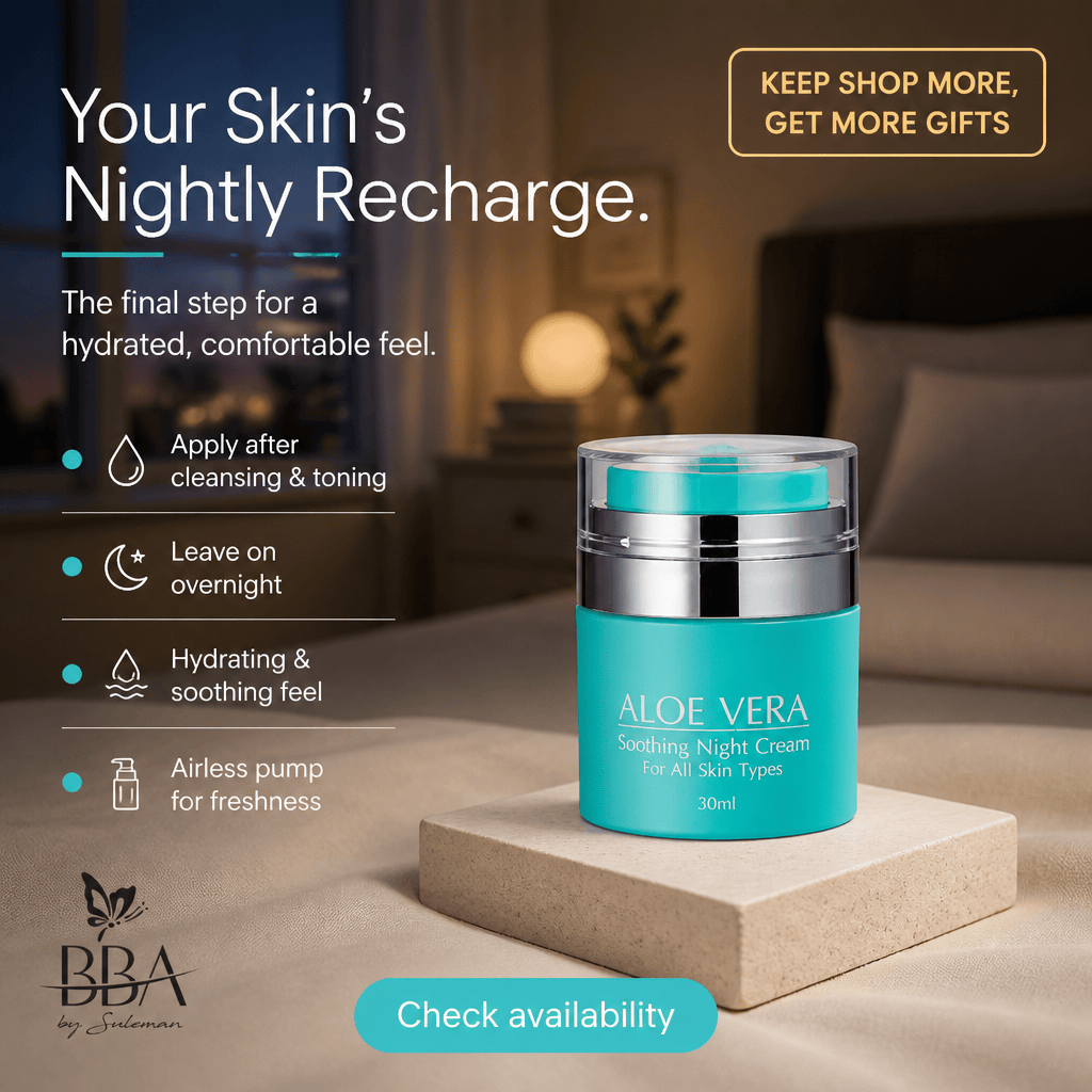 NIGHT CREAM ALOE VERA - SOOTHING NIGHT CREAM (for all skin type)