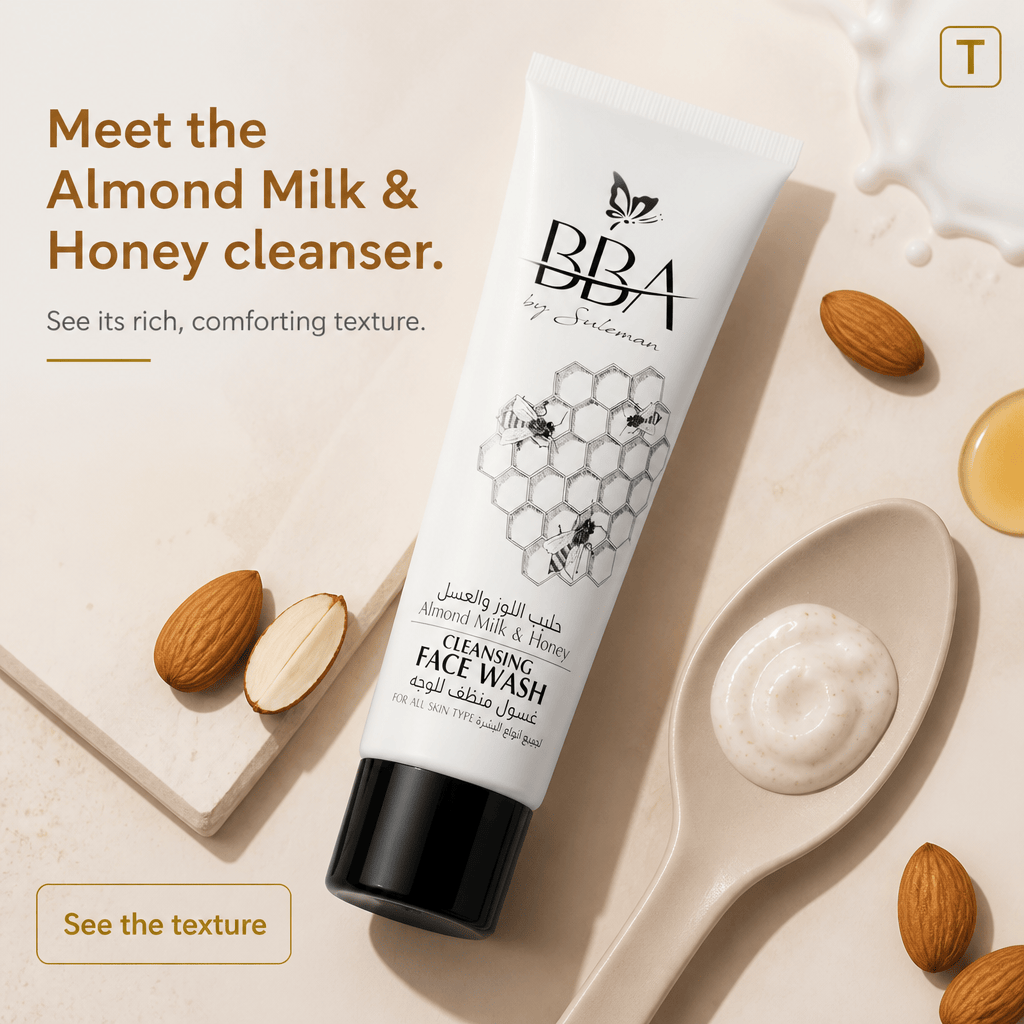 FACE WASH Almond Milk & Honey CLEANSING FACE WASH ( FOR ALL SKIN TYPES)