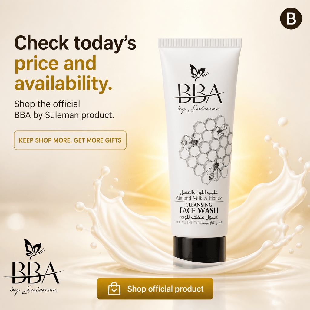 FACE WASH Almond Milk & Honey CLEANSING FACE WASH ( FOR ALL SKIN TYPES)