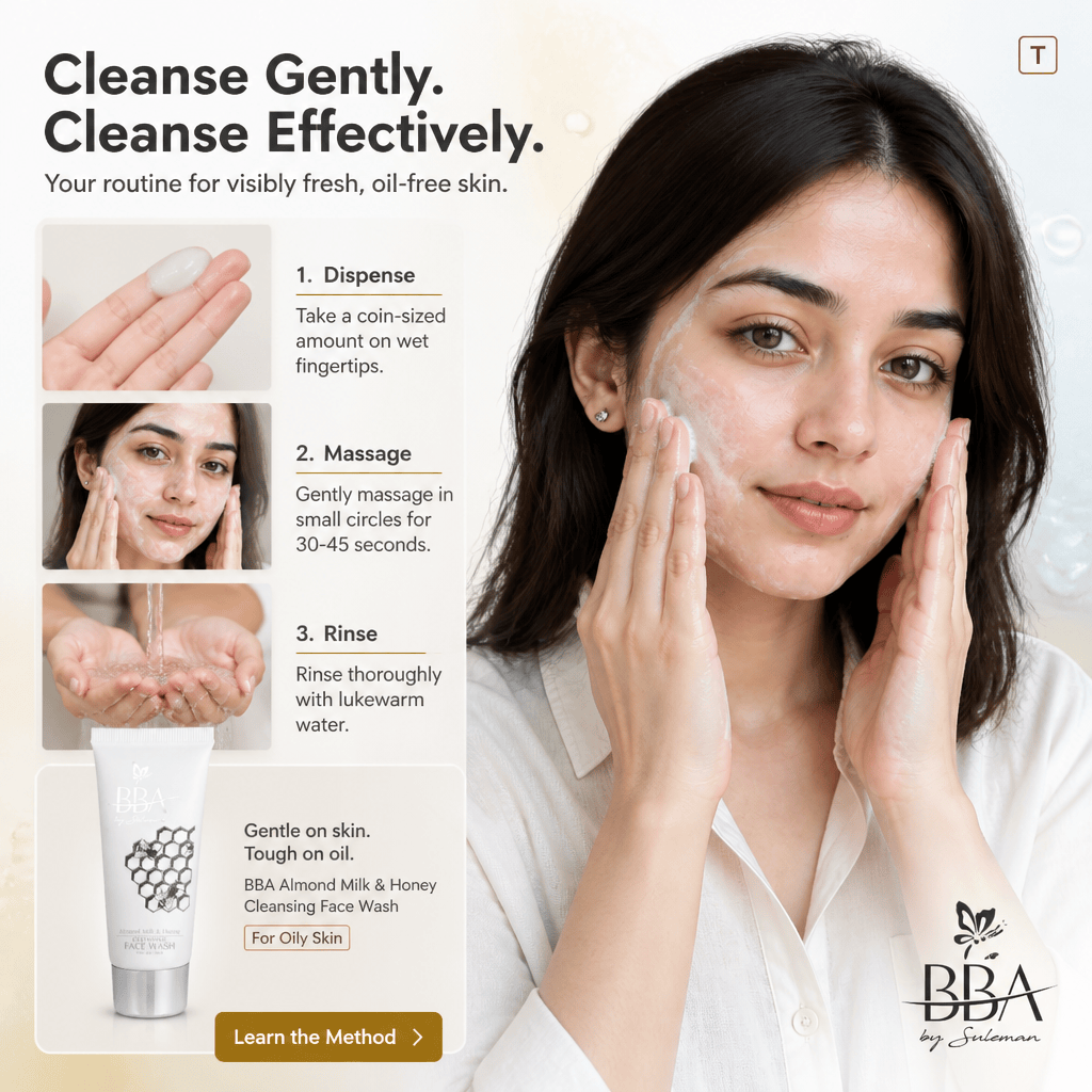FACE WASH Almond Milk & Honey CLEANSING FACE WASH ( FOR OILY SKIN)