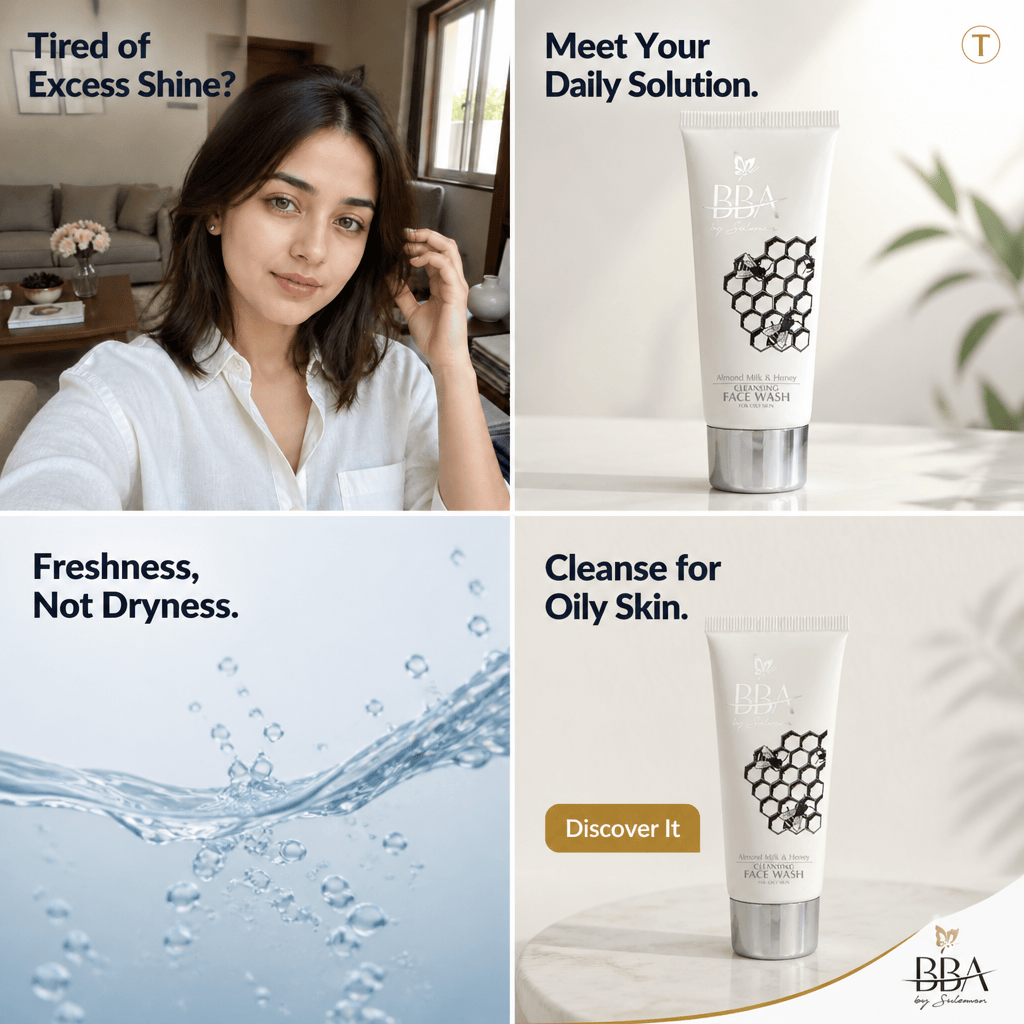 FACE WASH Almond Milk & Honey CLEANSING FACE WASH ( FOR OILY SKIN)