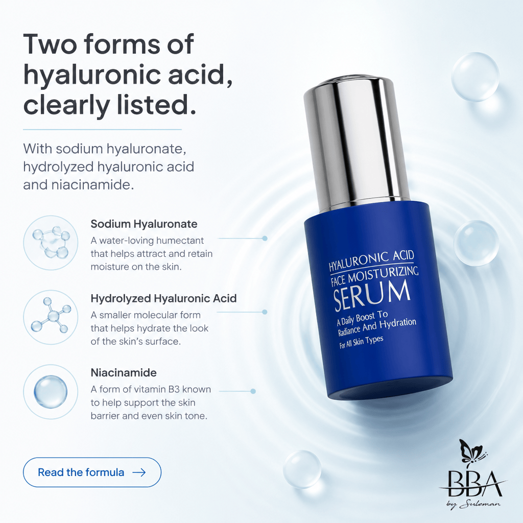 HYALURONIC ACID FACE SERUM HYALURONIC ACID - FACE MOISURIZING SERUM