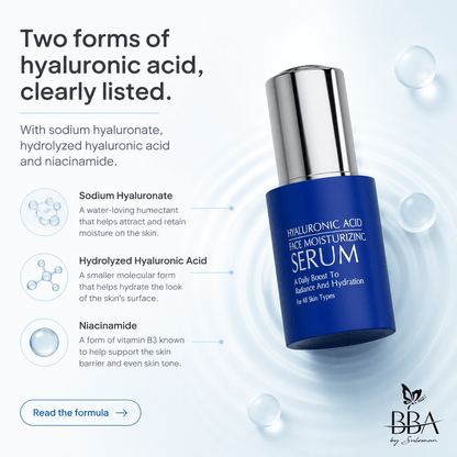 HYALURONIC ACID FACE SERUM HYALURONIC ACID - FACE MOISURIZING SERUM