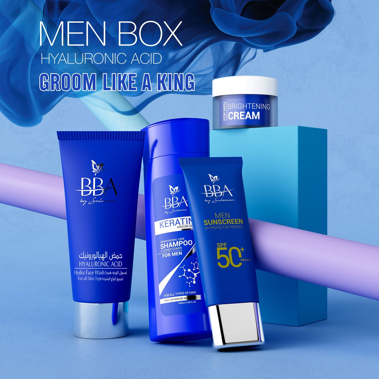 Bro Box (Hyaluronic Acid) Men Hyaluronic Acid Box | Complete Grooming Routine | BBA Skincare Pakistan
