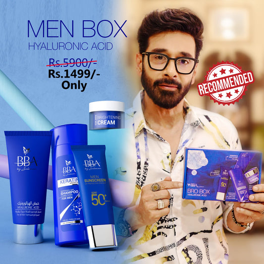 Bro Box (Hyaluronic Acid) Men Hyaluronic Acid Box | Complete Grooming Routine | BBA Skincare Pakistan